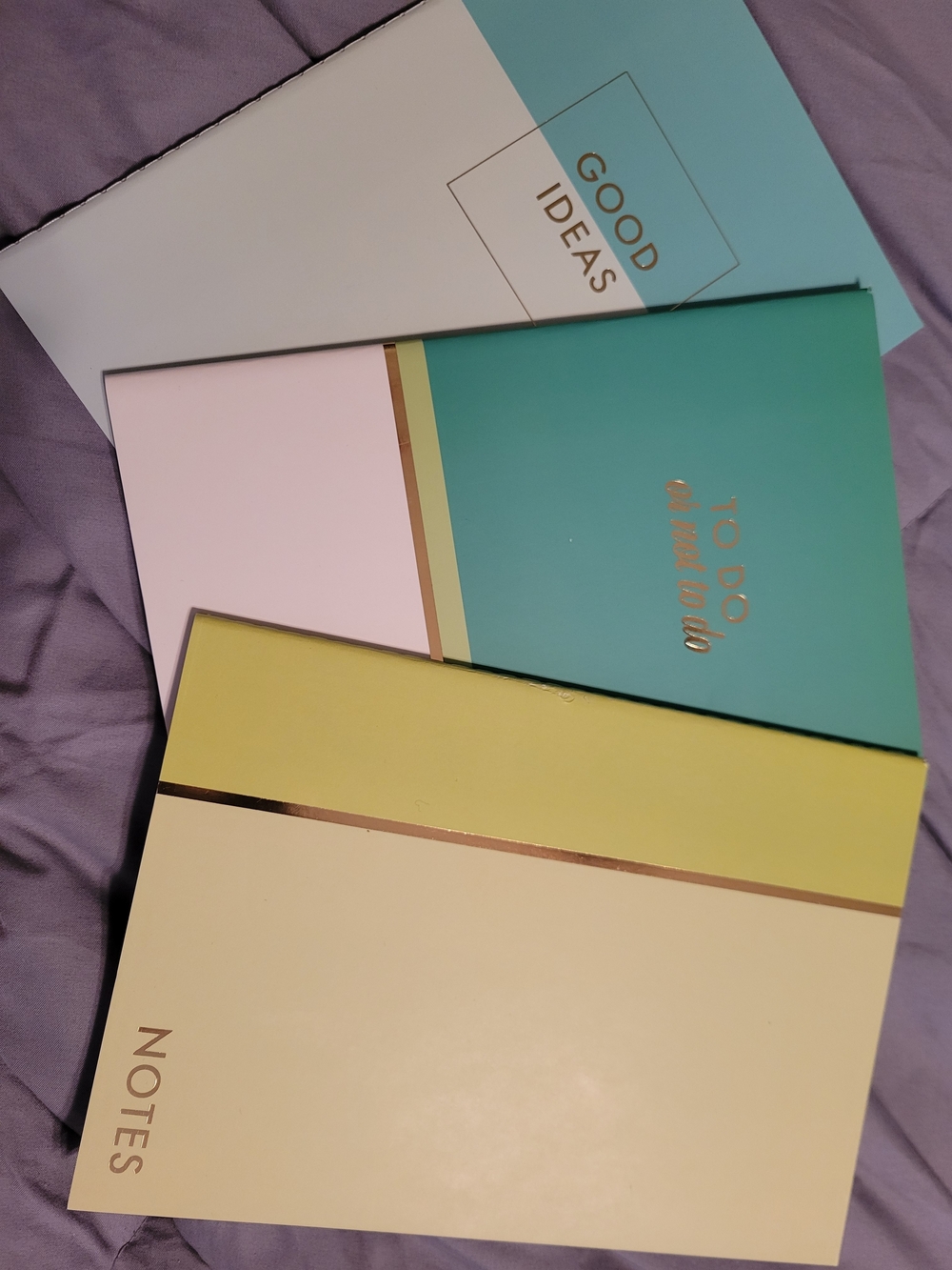 Set Of 3 Blank Notebooks Misc Nwt